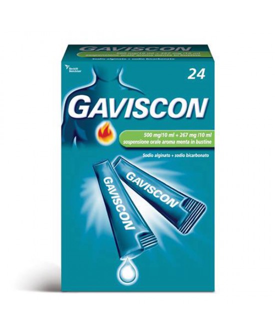 GAVISCON*24BUST 500+267MG/10ML - doctorpill.it