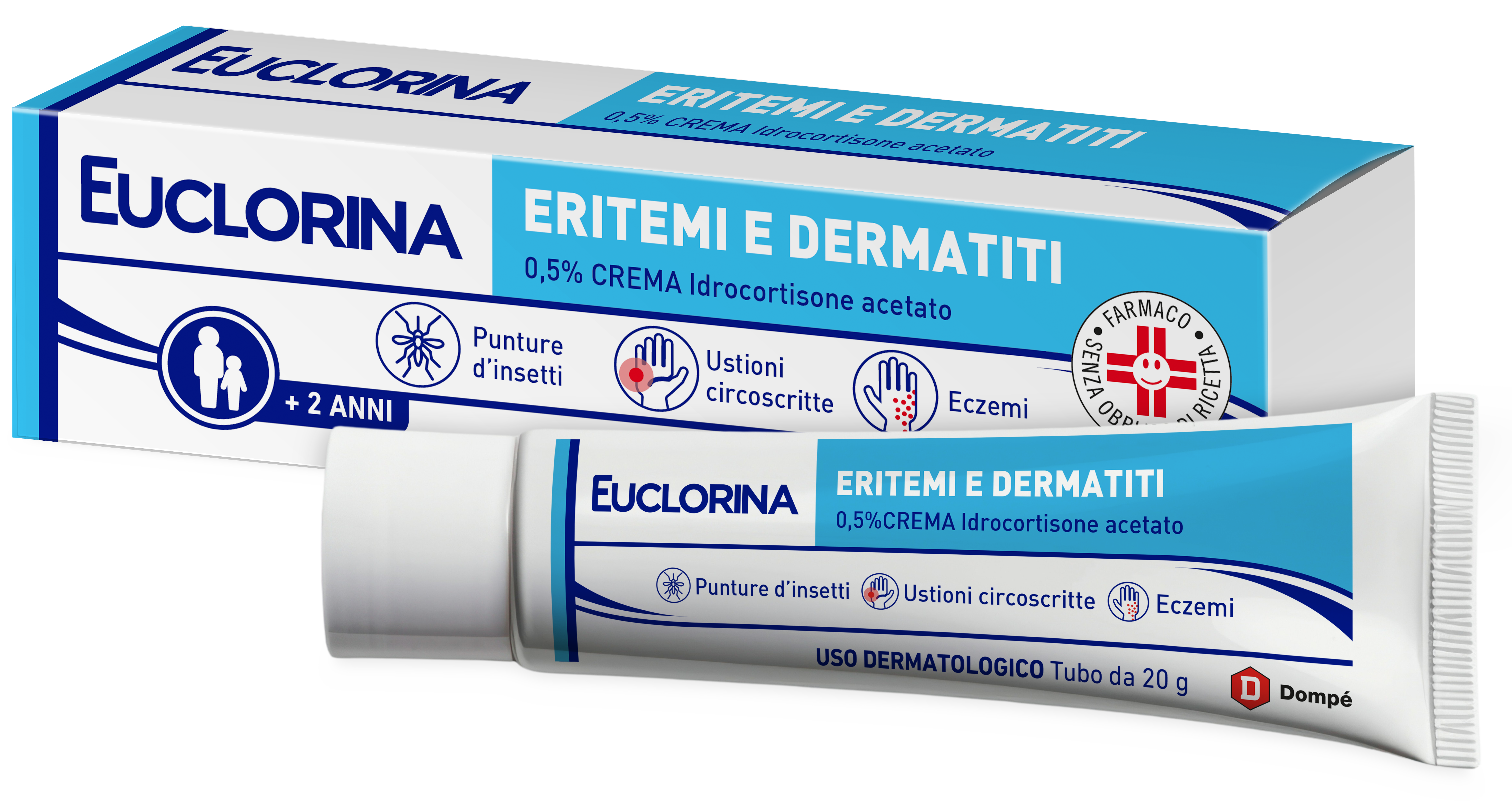 EUCLORINA ERITEMI*CR 20G 0,5% - doctorpill.it