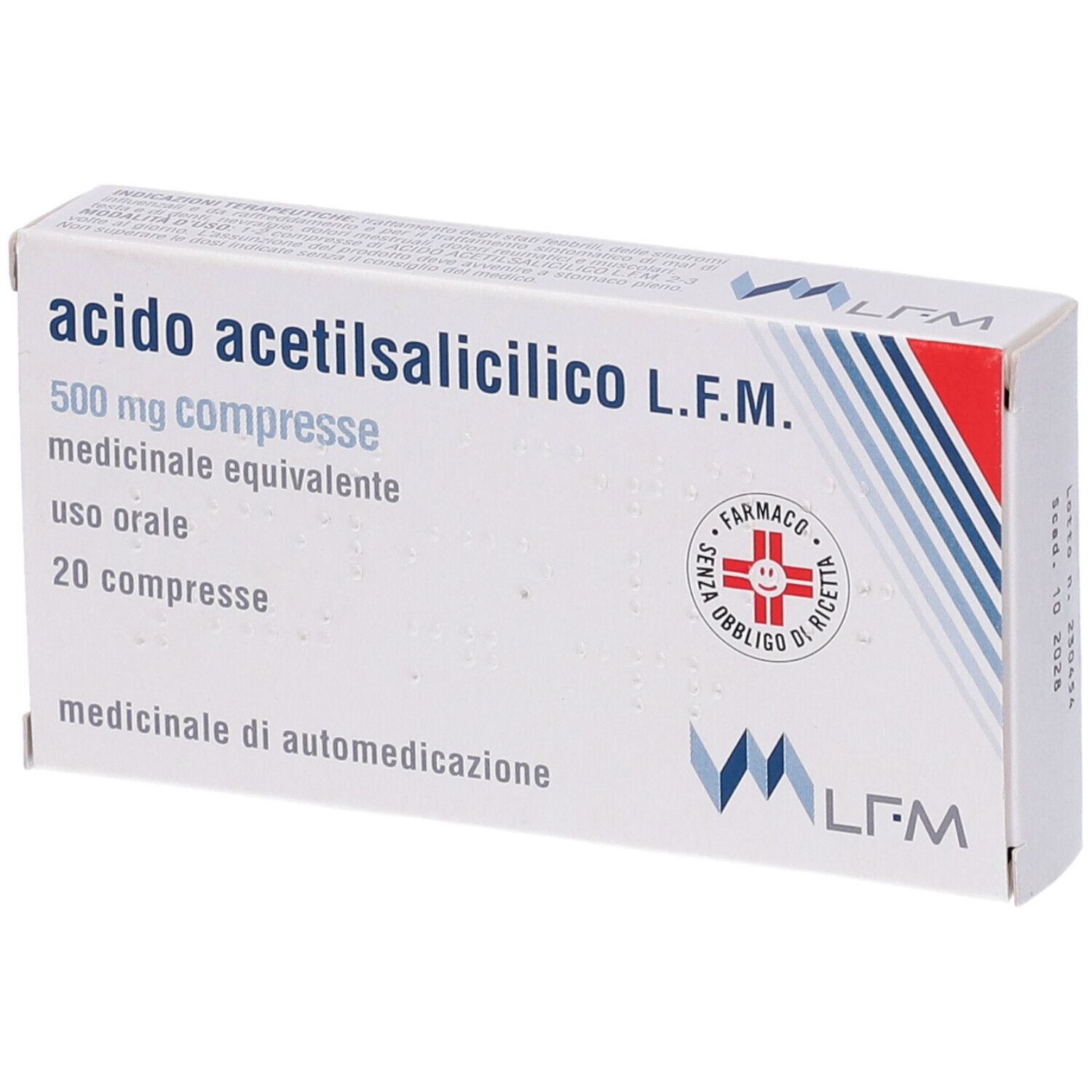 ACIDO ACETILSALIC LFM*20CPR500 - doctorpill.it