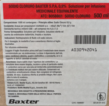 SODIO CLORURO*EV 0,9% FL 500ML - doctorpill.it