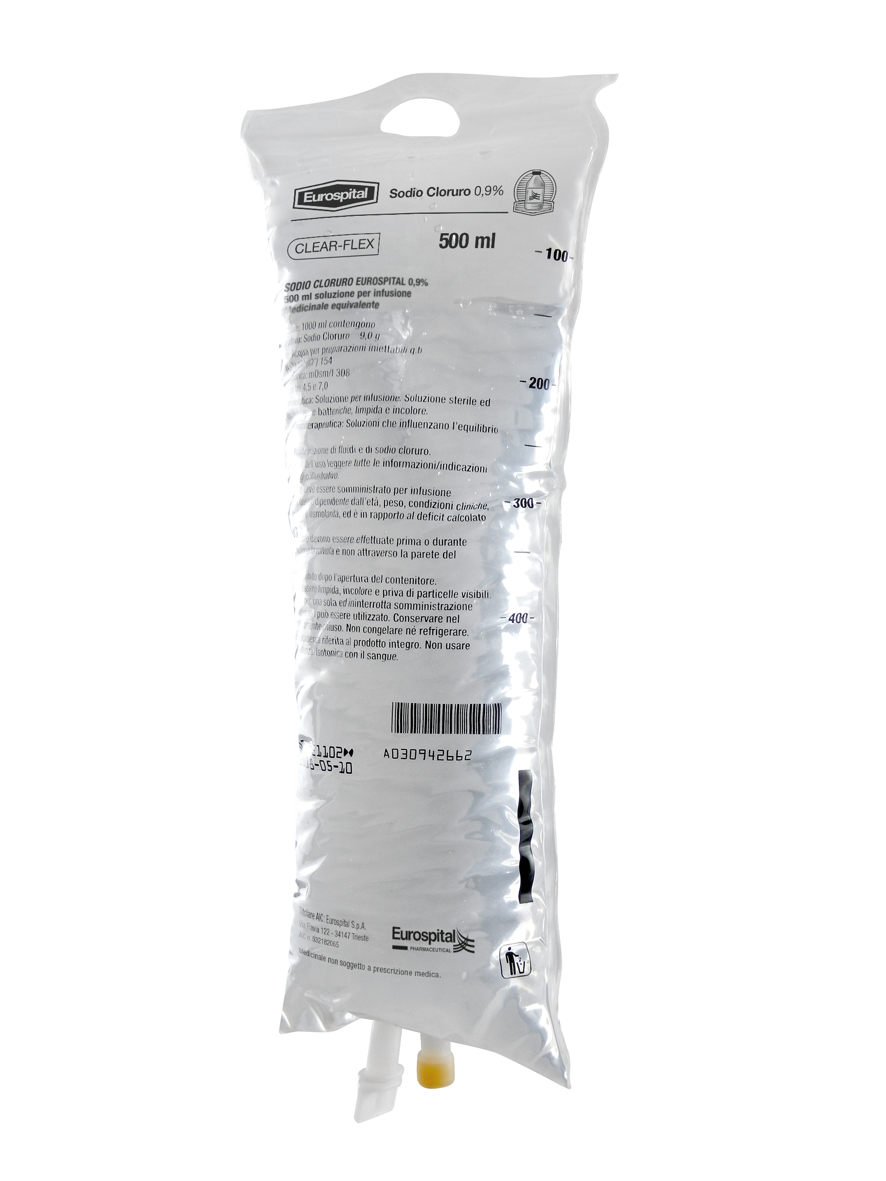 SODIO CLORURO EUROS*0,9% 500ML - doctorpill.it