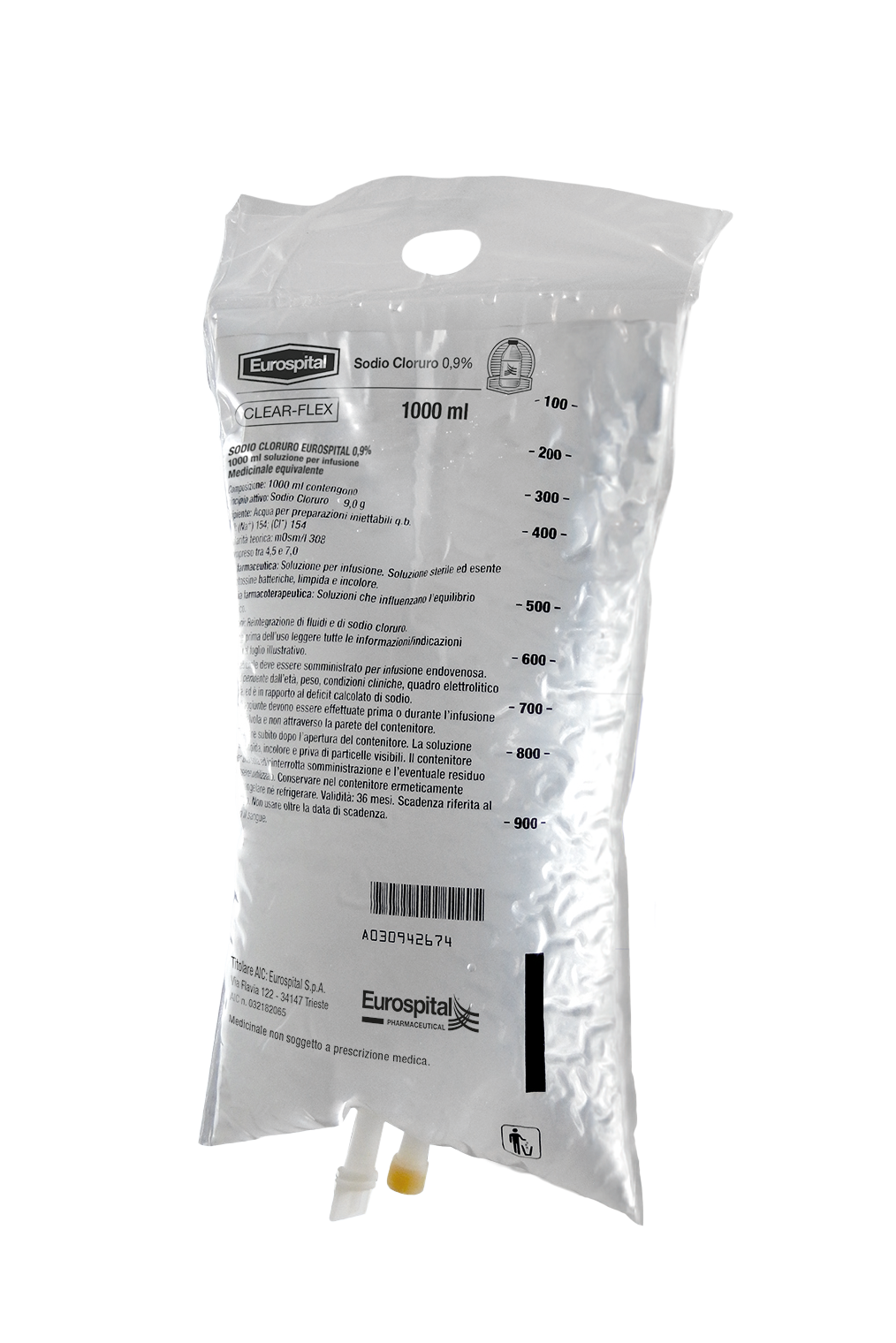 SODIO CLORURO EUROS*0,9%1000ML - doctorpill.it