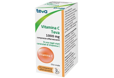 VITAMINA C TEVA*10CPR EFF 1G - doctorpill.it