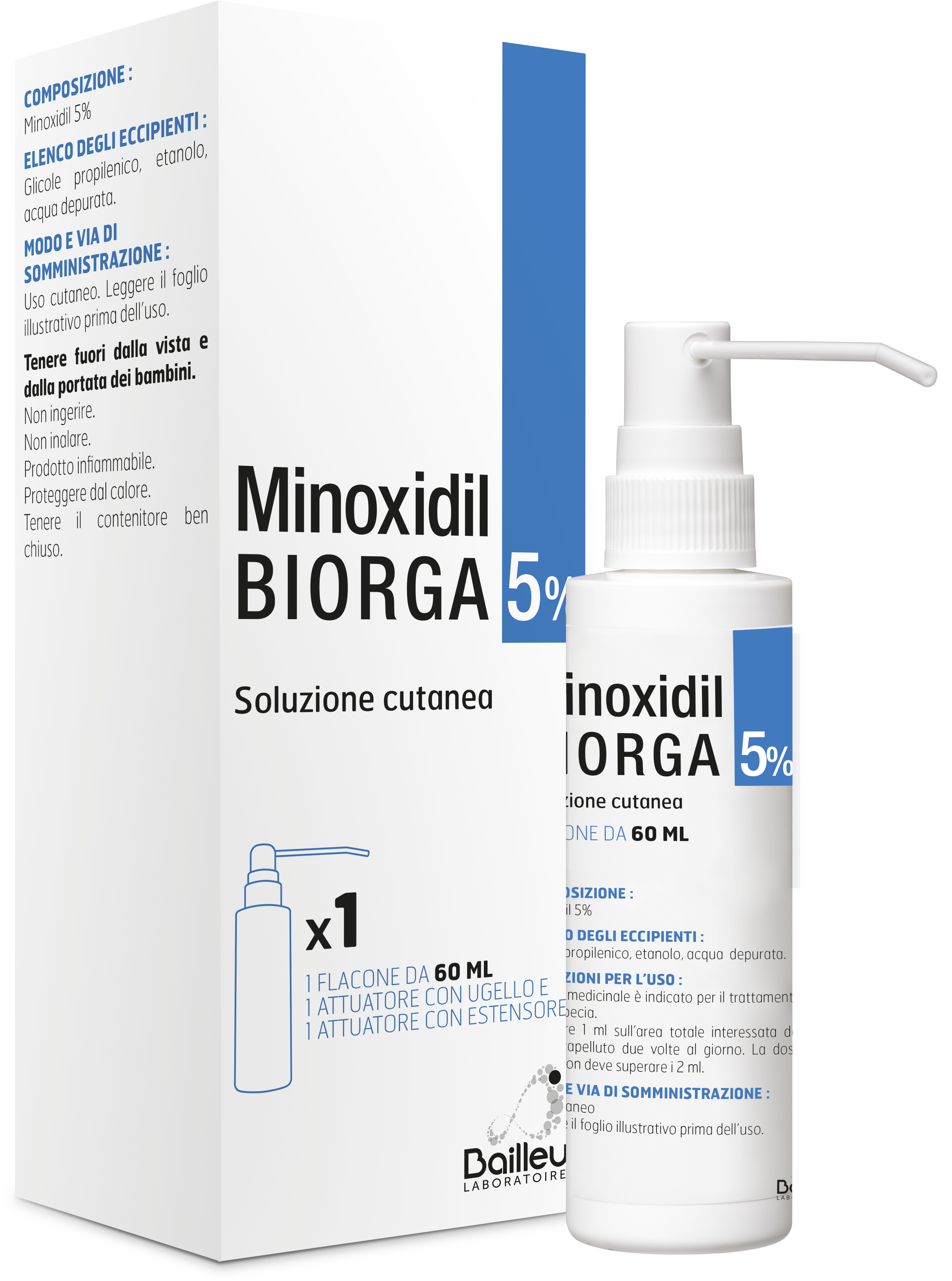 MINOXIDIL BIORGA*SOL CUT60ML5% - doctorpill.it