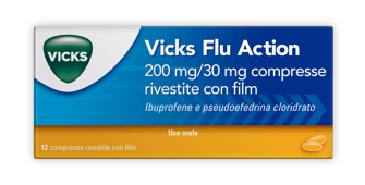 VICKS FLU ACTION*12CPR200+30MG - doctorpill.it