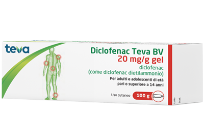DICLOFENAC TEVA*GEL100G 20MG/G - doctorpill.it