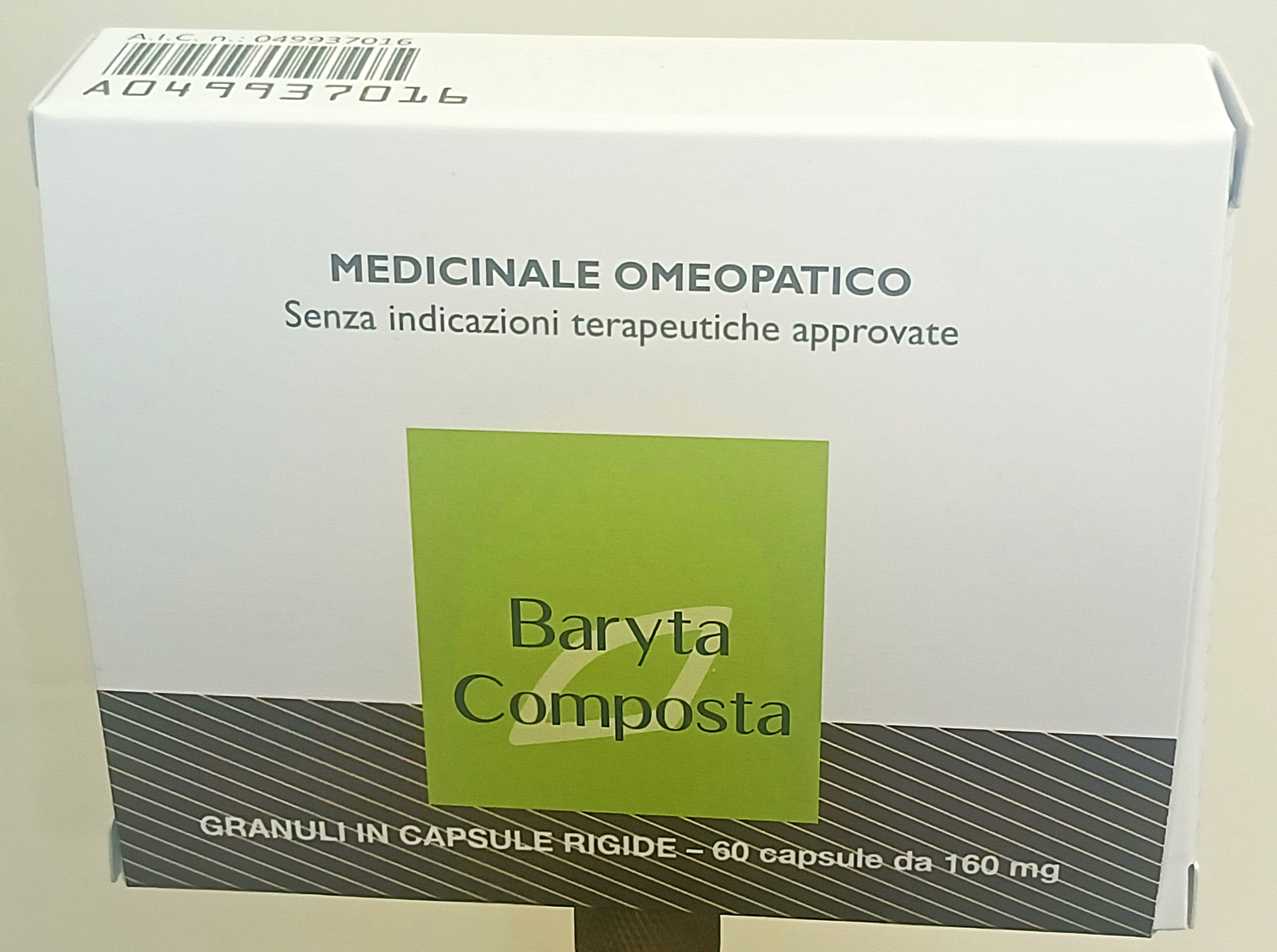 BARYTA COMPOSTA*60CPS 160MG - doctorpill.it