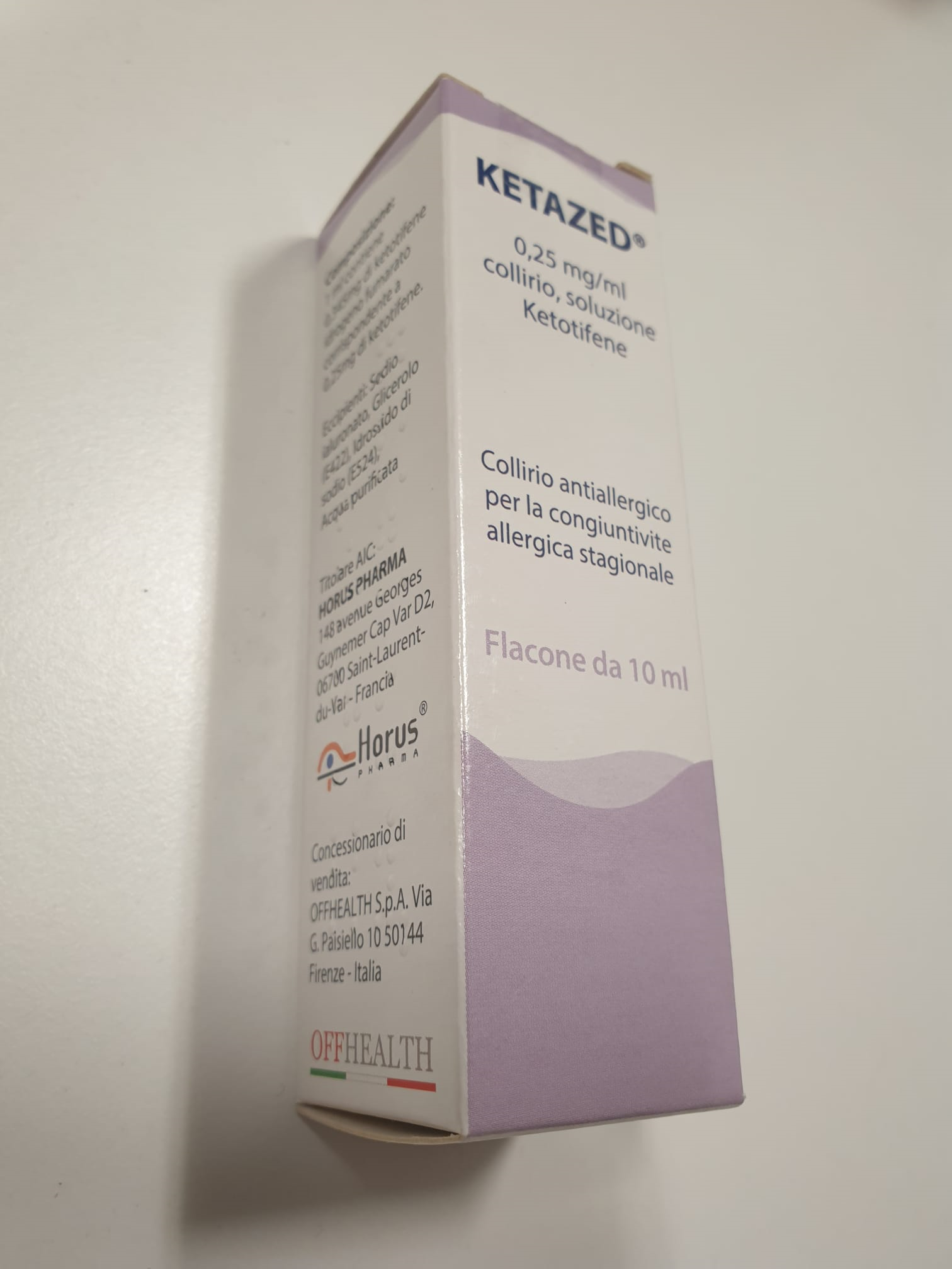 KETAZED*COLL FL 10ML 0,25MG/ML - doctorpill.it