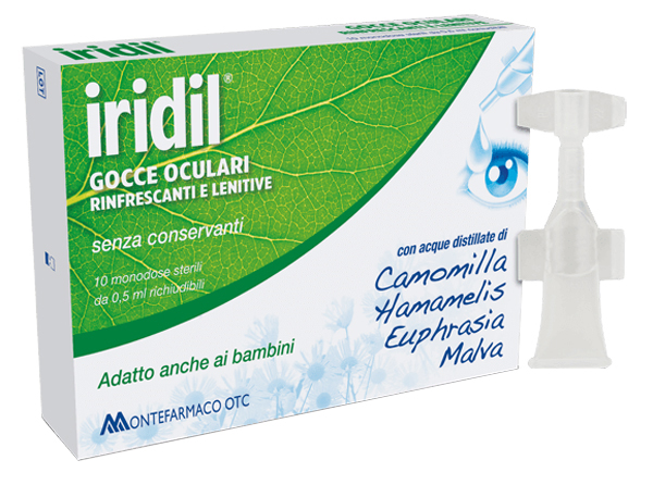 GOCCE OCULARI IRIDIL 10 AMPOLLE MONODOSE RICHIUDIBILI 0,5 ML - doctorpill.it
