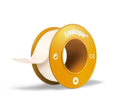 CEROTTO IN ROCCHETTO LEUKOPOR IPOALLERGENICO TESSUTO NON TESSUTO BIANCO 2,5X920 CM CON DISPENSER - doctorpill.it