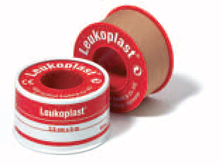 CEROTTO CHIRURGICO PER FISSAGGIO MEDICAZIONI IN ROCCHETTO LEUKOPLAST SUPPORTO VISCOSA COLOR PELLE MASSA ADESIVA CAUCCIU' OSSIDO DI ZINCO 5X500CM MUTUABILE - doctorpill.it