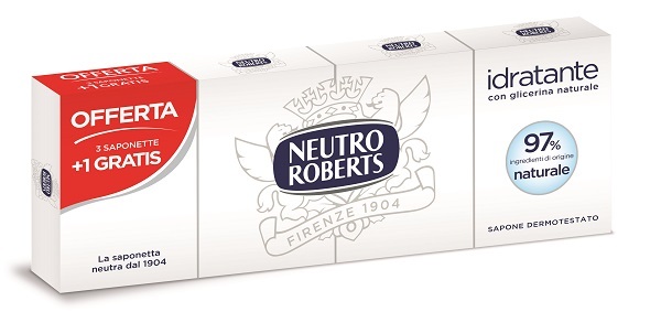 NEUTRO ROBERTS SAPONE SOLIDO 4 PEZZI 100 G - doctorpill.it