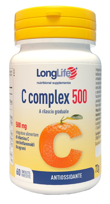 LONGLIFE C COMPLEX 500 TIME RELEASED 60 TAVOLETTE RIVESTITE - doctorpill.it