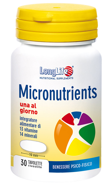 LONGLIFE MICRONUTRIENTS 30 TAVOLETTE RIVESTITE - doctorpill.it