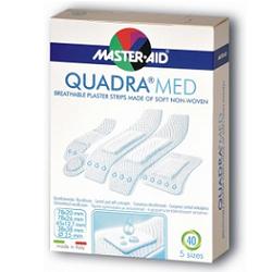 CEROTTO MASTER-AID QUADRA DERMOATTIVO FORMATI ASSORTITI 40 PEZZI - doctorpill.it