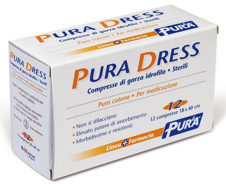 GARZA IN TESSUTO NON TESSUTO PURA SOFT 18X40CM 12 PEZZI - doctorpill.it