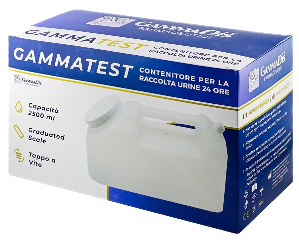 CONTENITORE STERILE PER LA RACCOLTA URINA GAMMASI 24H 2500 ML GAMMADIS - doctorpill.it
