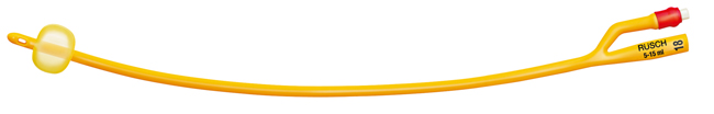 CATETERE FOLEY A MEDIA PERMANENZA  RUSCH GOLD PLUS A 2 VIE IN SILKOLATEX LATTICE-SILICONE PER ADULTO CH20 LUNGHEZZA 40 CM PUNTA CILINDRICA A 2 FORI PALLONCINO 30-50 ML 1 PEZZO - doctorpill.it