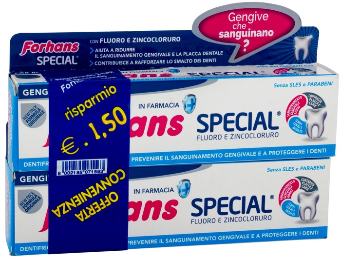 FORHANS SP DENTIF 2X75ML - doctorpill.it