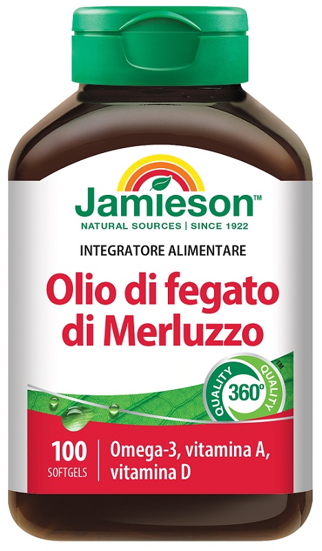 JAMIESON OLIO DI FEGATO DI MERLUZZO 100 PERLE - doctorpill.it