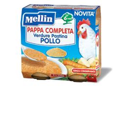 MELLIN PAPPA COMPLETA POLLO 250 G 2 PEZZI - doctorpill.it