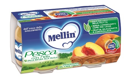 MELLIN OMOGENEIZZATO PESCA MELA 100 G 2 PEZZI - doctorpill.it