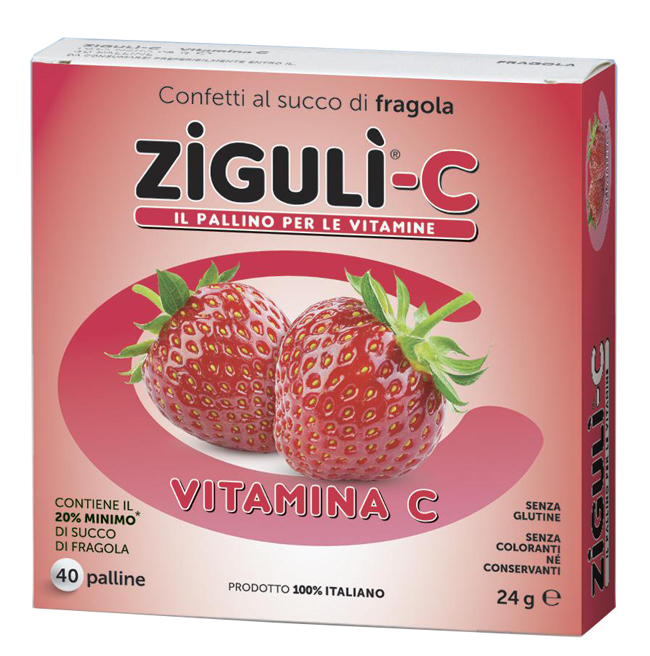 ZIGULI C FRAGOLA 40 CONFETTI 24 G - doctorpill.it