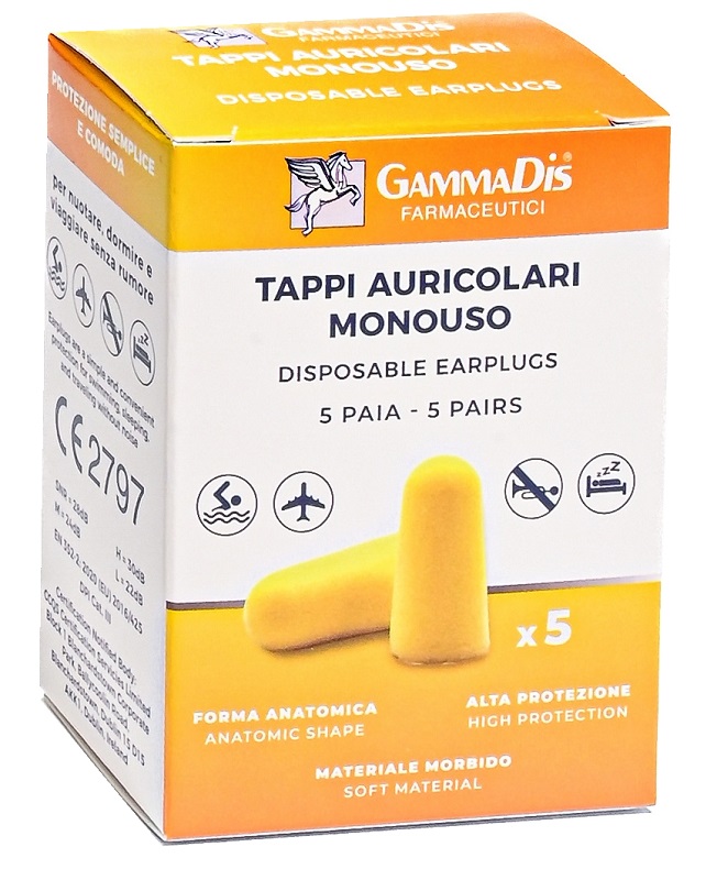 TAPPO AURICOLARE EAR GOMMAPIUMA 10 PEZZI GAMMADIS - doctorpill.it
