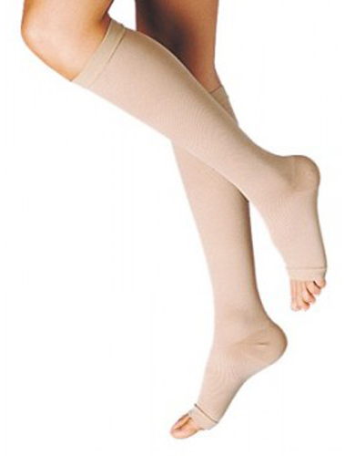 GAMBALETTO TERAPEUTICO DUALSAN A COMPRESSIONE DECRESCENTE KKL1 PUNTA APERTA BEIGE UNISEX 1 1 PAIO - doctorpill.it