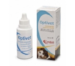 OPTIVET DETERGENTE PER OCCHI PER CANI E GATTI FLACONE 50 ML - doctorpill.it
