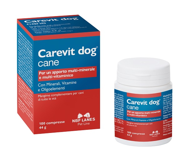 CAREVIT DOG FLACONE 100 COMPRESSE APPETIBILI - doctorpill.it