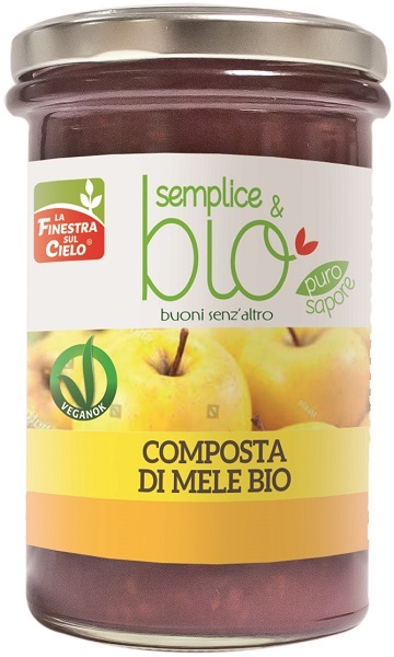 COMPOSTA DI MELE BIO CON POLPA DI MELA 320 G - doctorpill.it