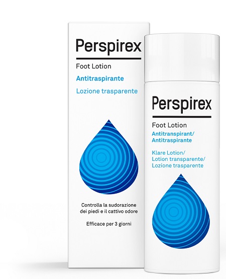 PERSPIREX FOOT LOTION ANTITRASPIRANTE LOZIONE TRASPARENTE SUDORAZIONE E CATTIVO ODORE PIEDI 100 ML - doctorpill.it