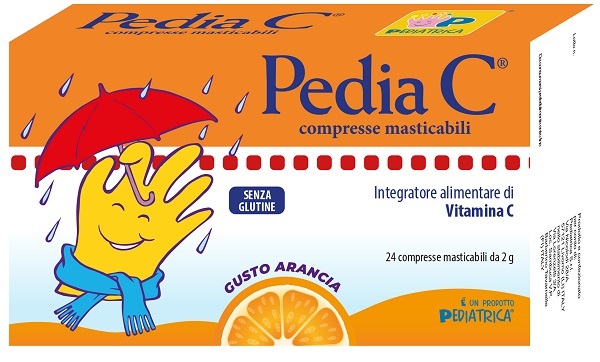PEDIA C ARANCIA 24 COMPRESSE MASTICABILI - doctorpill.it
