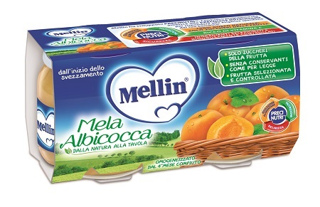 MELLIN OMOGENEIZZATO MELA/ALBICOCCA 100 G 2 PEZZI - doctorpill.it