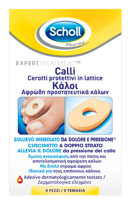 CEROTTO PROTETTIVO PER CALLI SCHOLL IN LATTICE 9 PEZZI - doctorpill.it