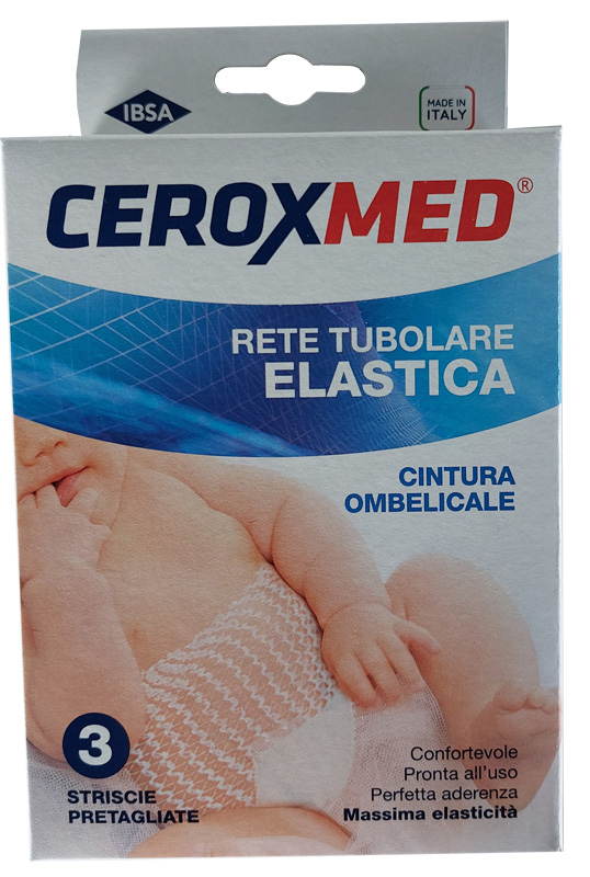 CEROXMED RETE TUBOLARE CAL 5,5 CINTURA OMBELICALE 45 CM 3 PEZZI - doctorpill.it