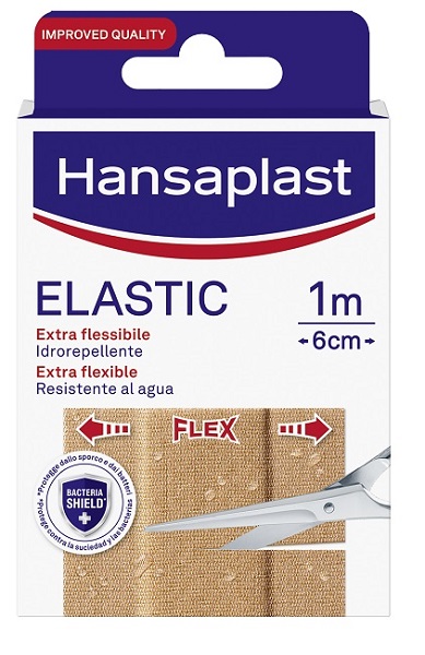 CEROTTO IN STRISCIA HANSAPLAST ELASTIC EXTRA FLESSIBILE 6 CM LUNGHEZZA 1 M 10 PEZZI - doctorpill.it