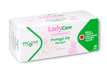 LADYCARE PROTEGGI SLIP IPOALLERGENICI RIPIEGATI 20 PEZZI PROFAR - doctorpill.it