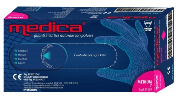 MEDICA GUANTO LATTICE N/STERILE CON POLVERE DM MISURA M 100 PEZZI - doctorpill.it