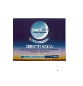 CEROTTO NASALE SNOREEZE GRANDE 10 PEZZI - doctorpill.it