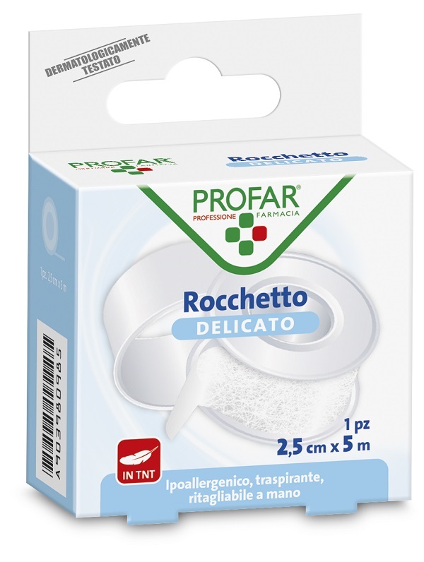 CEROTTO ROCCHETTO TESSUTO NON TESSUTO DELICATO CM 2,5X5 M PROFAR - doctorpill.it