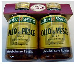 BODY SPRING OLIO DI PESCE OMEGA 3 CONFEZIONE BIPACK 50 CAPSULE X 2 - doctorpill.it