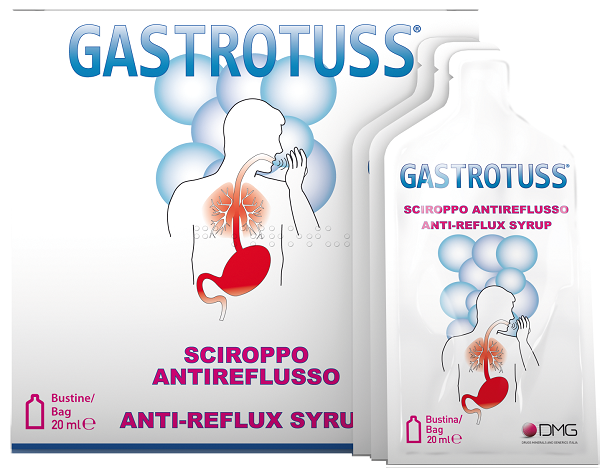 SCIROPPO ANTIREFLUSSO GASTROTUSS 25 BUSTINE MONODOSE 20 ML - doctorpill.it