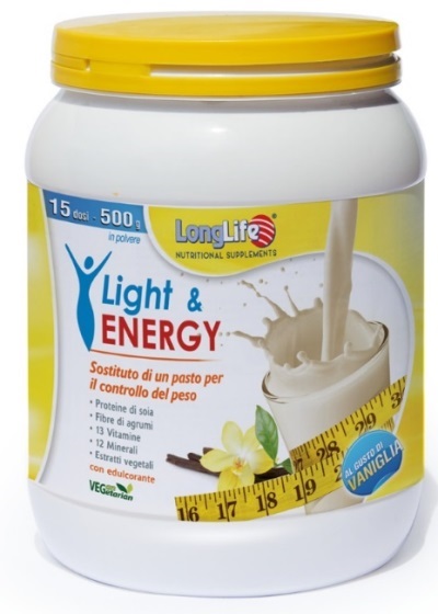 LONGLIFE LIGHT & ENERGY VANIGLIA 500 G - doctorpill.it