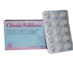 CLINNIX FOLIFERRO 30 COMPRESSE - doctorpill.it