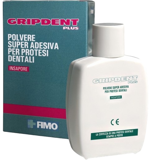 GRIPDENT PLUS POLVERE SUPER ADESIVA PER PROTESI DENTALI 40 G - doctorpill.it