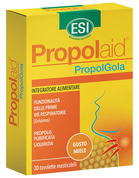ESI PROPOLAID TAVOLETTE GOLA MIELE 30 TAVOLETTE - doctorpill.it
