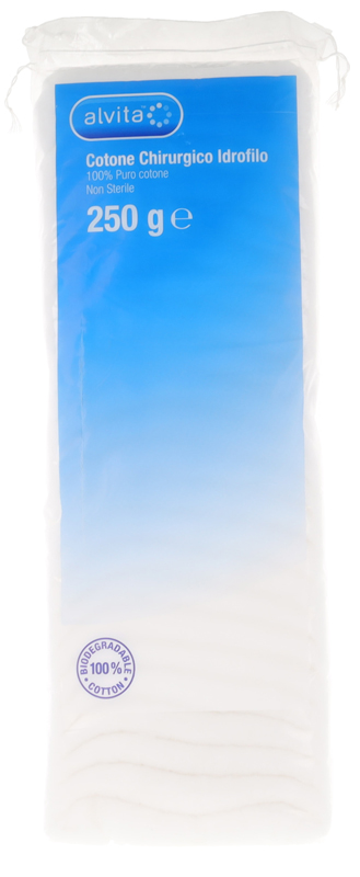 COTONE CHIRURGICO IDROFILO ALVITA 100% PURO COTONE 250 G - doctorpill.it