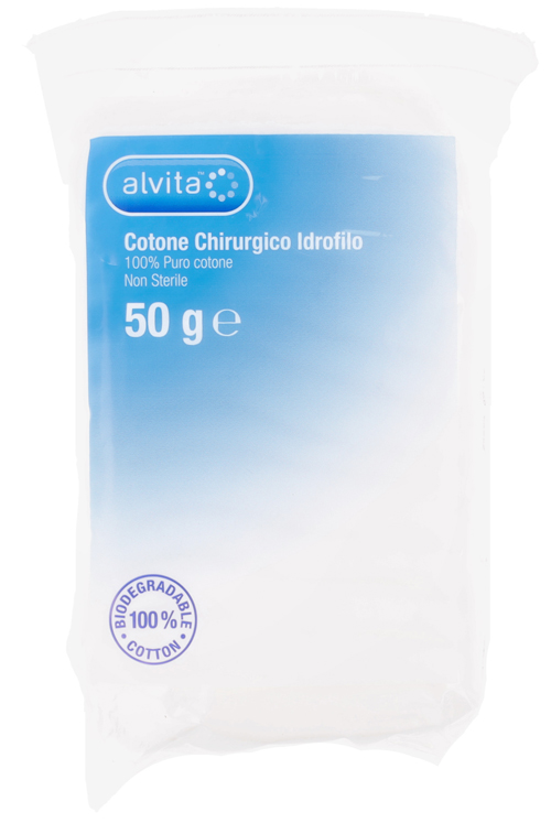 COTONE CHIRURGICO IDROFILO ALVITA 100% PURO COTONE 50 G - doctorpill.it